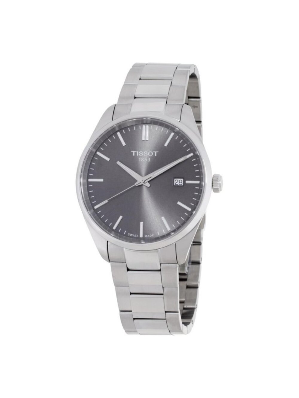 NWT Tissot PR 100 Quartz Grey Dial Men's Watch